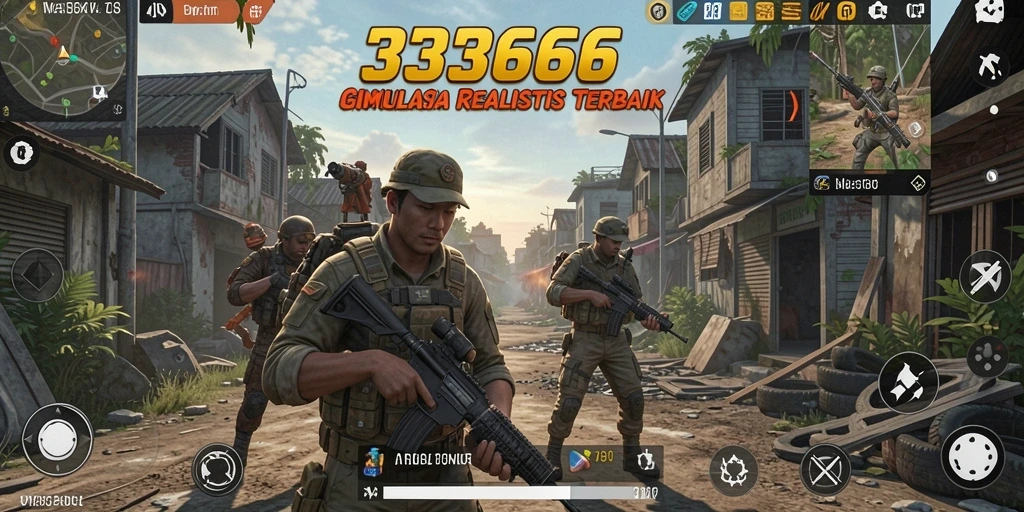 Screenshot utama gameplay <strong>333666</strong> menampilkan momen mendebarkan dalam simulasi.
