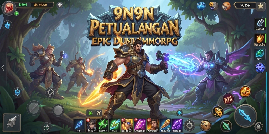 Screenshot permainan <strong>9N9N</strong> menampilkan aksi pertarungan yang mendebarkan.