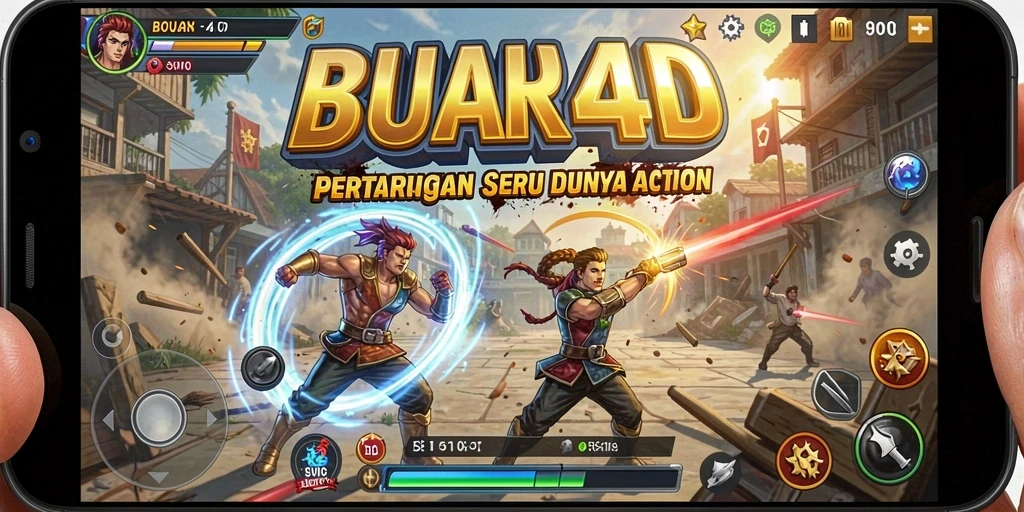 Tangkapan layar menampilkan aksi mendebarkan dalam BUAH4D.