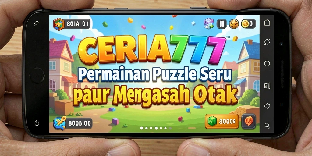 Screenshot gameplay CERIA777 menampilkan tantangan puzzle yang seru dan interaktif.
