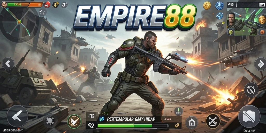 Tampilan aksi seru dalam game EMPIRE88 yang menantang.
