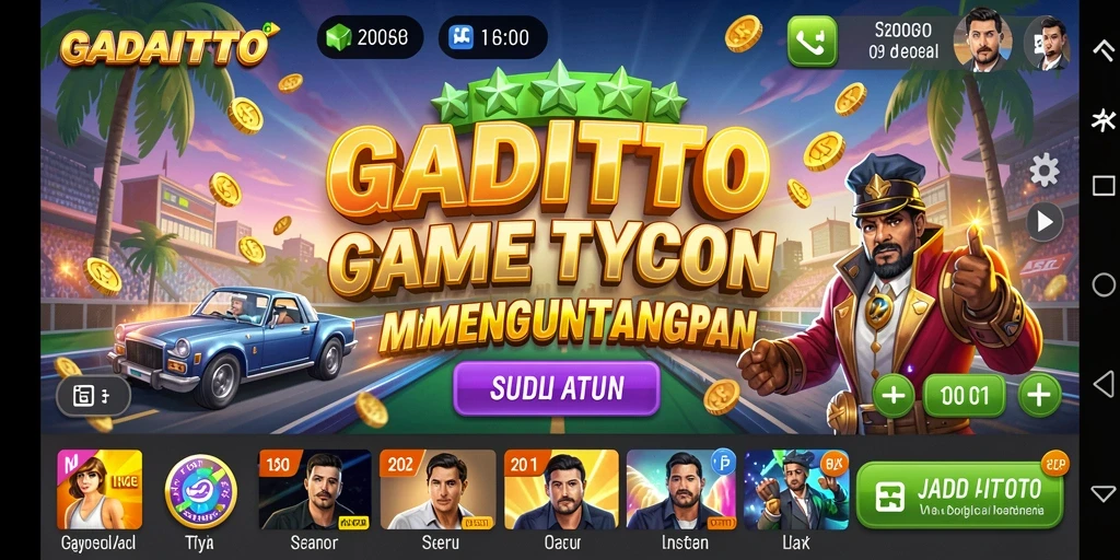 Tampilan gameplay GADAITOTO yang menegangkan dan menarik.