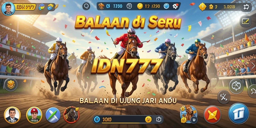 Gameplay IDN777 yang penuh aksi dan balapan cepat.
