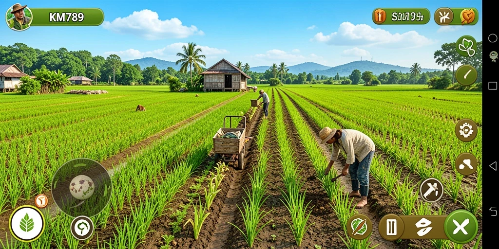 Gameplay menarik di KM789 dengan pertanian yang menyenangkan.