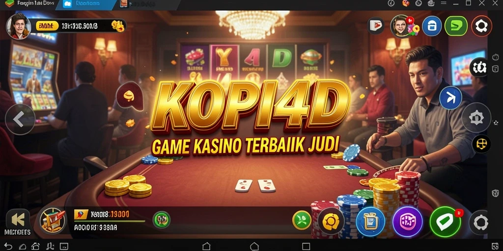 Screenshot gameplay KOPI4D yang menampilkan suasana kasino yang seru.