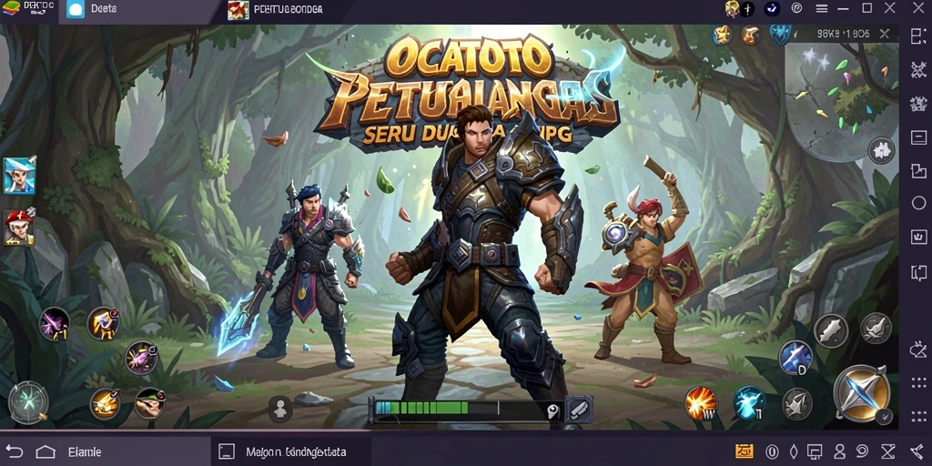 Tangkapan layar OCATOTO menampilkan pertarungan epik dalam permainan ARPG.