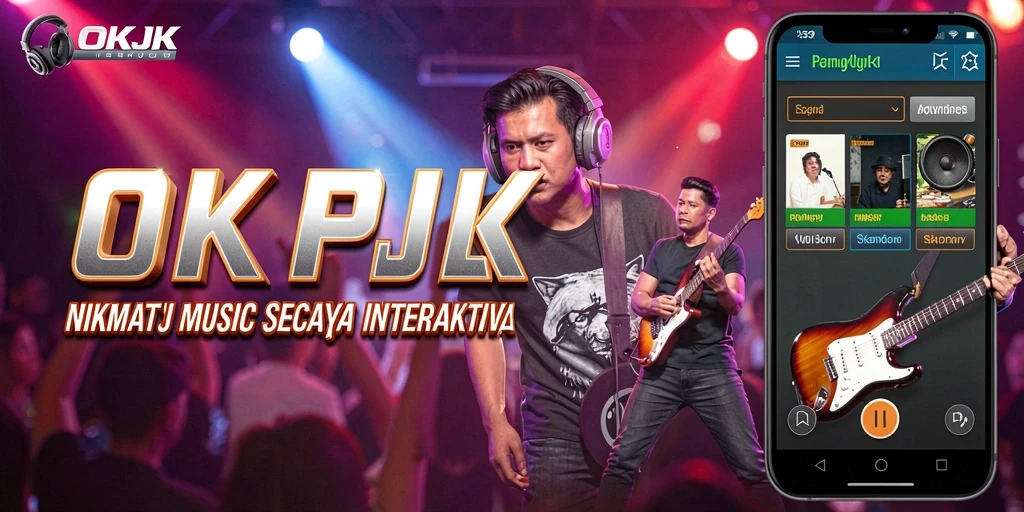 Screenshot utama OKJK menampilkan gameplay seru dengan berbagai tantangan musik.