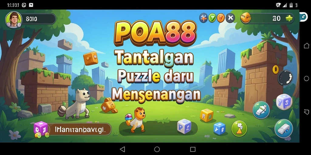 Tampilan gameplay <strong>POA88</strong> dengan berbagai tantangan puzzle yang menarik.