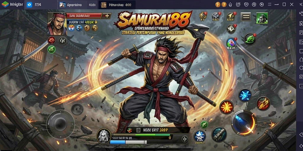 Tampilan gameplay SAMURAI88 yang menegangkan dan strategis.