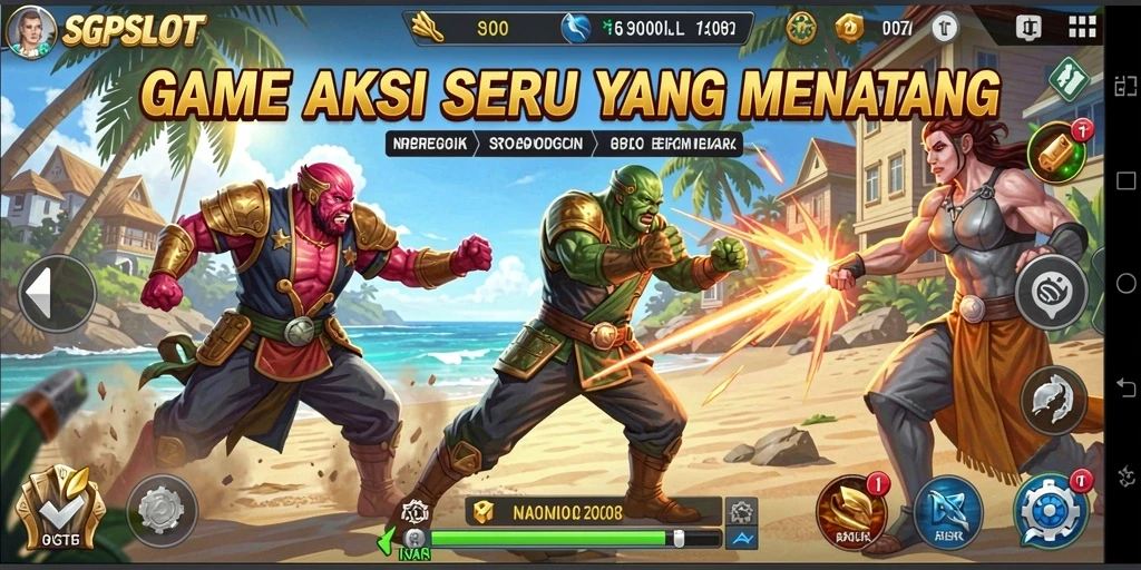 Tampilan permainan aksi dalam SGPSLOT yang mendebarkan.