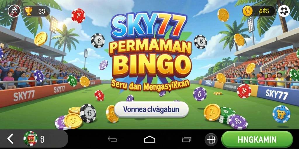 Tampilan screenshot gameplay <strong>SKY77</strong> yang penuh aksi Bingo.