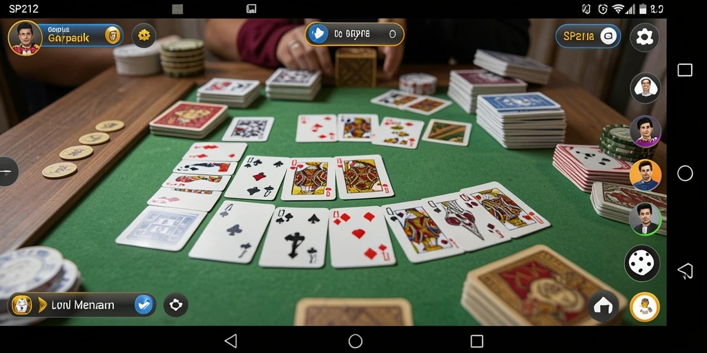 Gambar gameplay SP212 menampilkan serunya bermain Gaple.