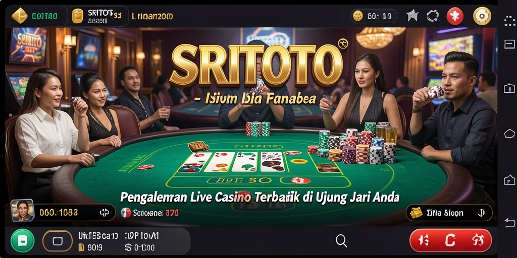 Tampilan gameplay Live Casino yang mengesankan di SRITOTO.