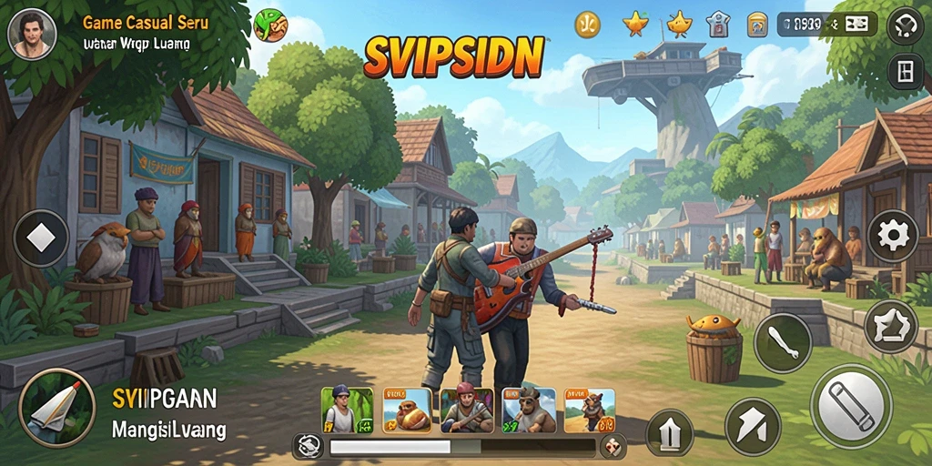 Tampilan gameplay SVIPSIDN yang mengasyikkan dan penuh warna.