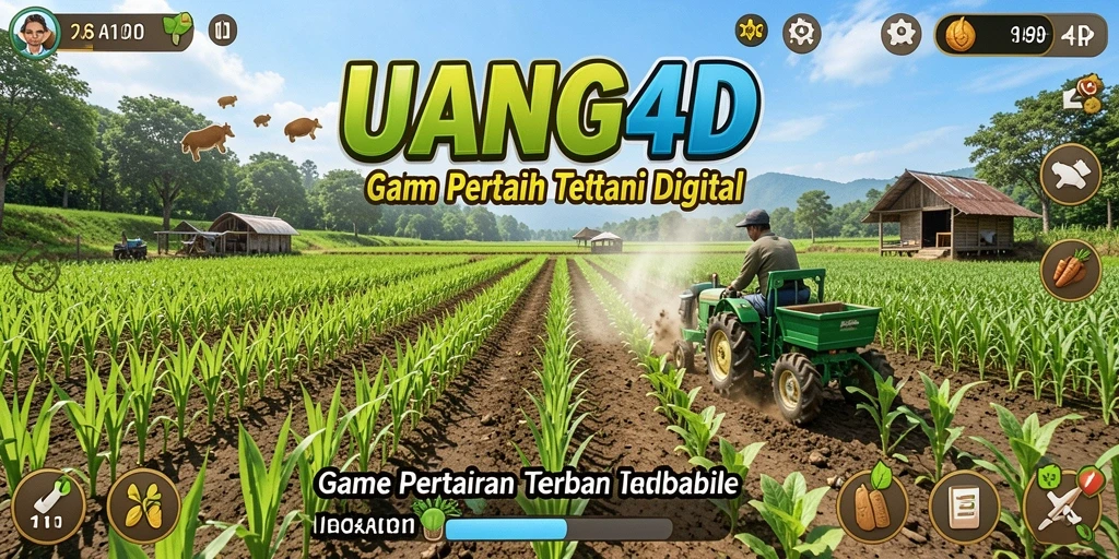 Tampilan menarik dari gameplay UANG4D yang menghadirkan dunia pertanian.