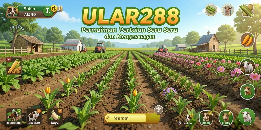 Tampilan gameplay ULAR288 yang menarik dan seru dari pertanian.