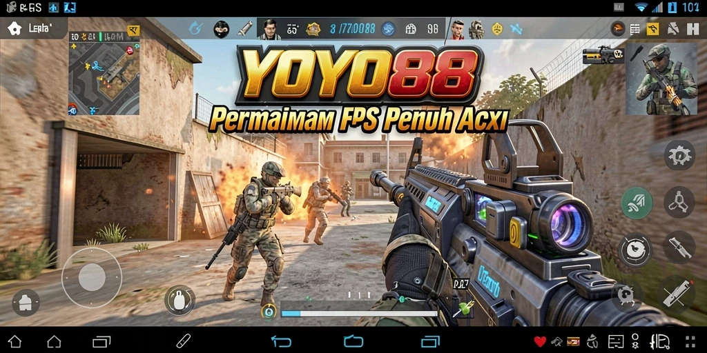 Tampilan aksi seru dalam gameplay YOYO88 dengan grafis menawan.