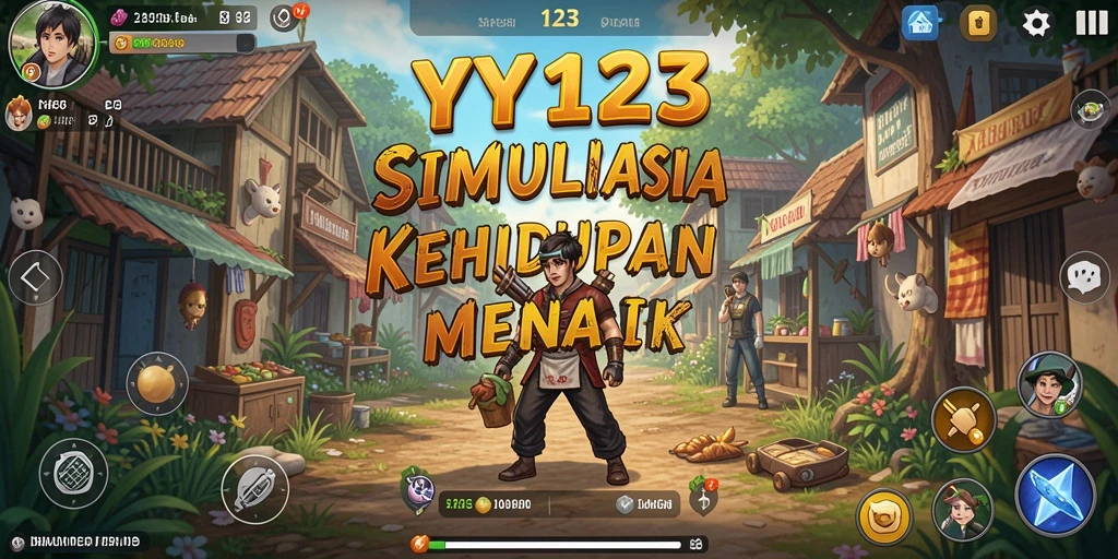 Tampilan gameplay menakjubkan dari YY123 yang menunjukkan interaksi karakter.
