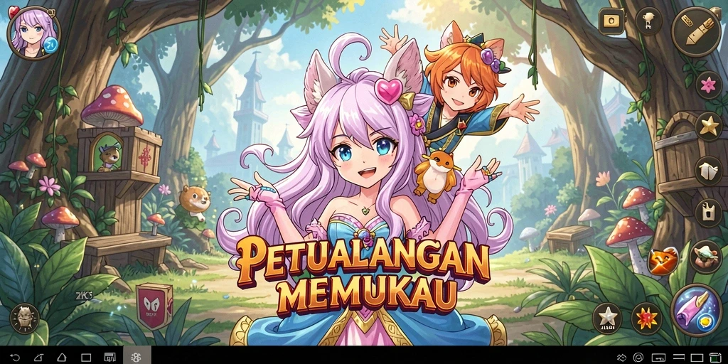 Tangkapan layar ZK3 menampilkan pertarungan seru dalam gaya Anime.